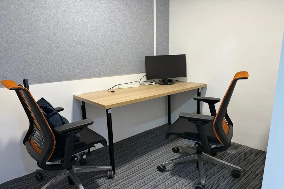2 Person Private Office (with Monitor) Room A to J