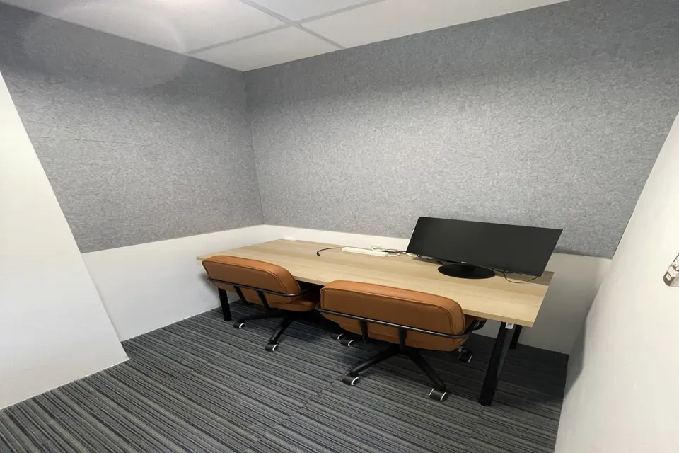 2 Person Private Office (with Monitor) Room A to J