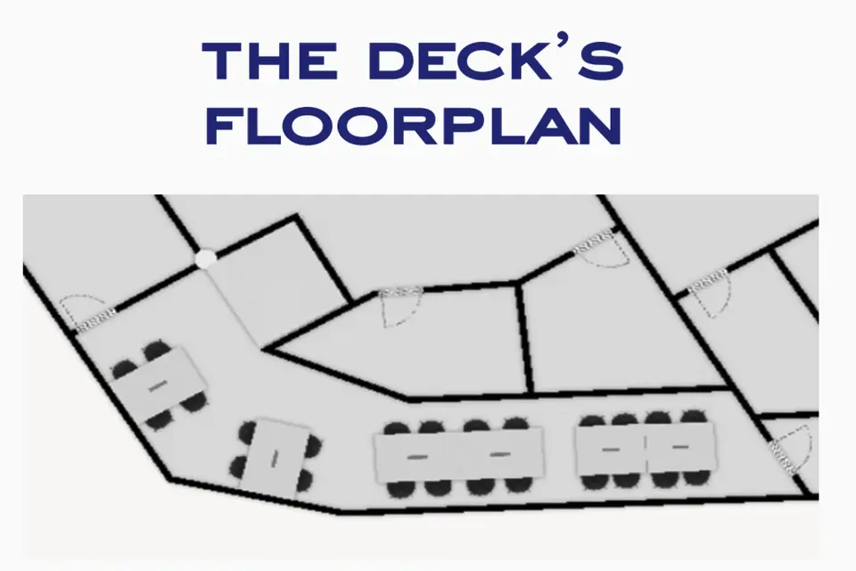 The Deck evening/weekend bookings
